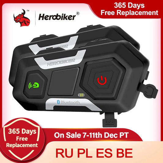 Motorcycle Intercom Helmet Headset