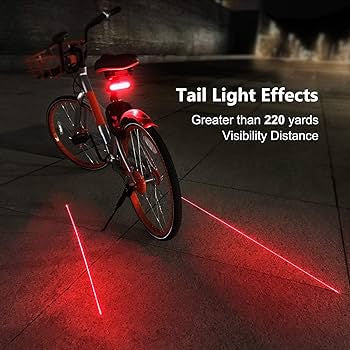 eBIKE Safety Warning Light / Taillight Laser Line